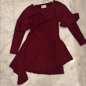 Joyfolie Mia Joy maroon dress size 8